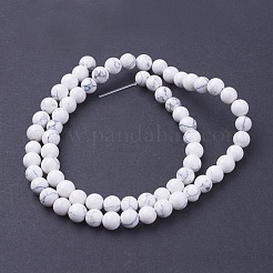 Synthetic Howlite Beads Strands&nbsp;X-G-E110-6mm-5