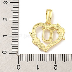 Heart Brass Pendants&nbsp;KK-I714-04G-U