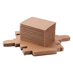クラフト紙の折りたたみボックス  引き出しボックス  長方形  バリーウッド  24.5x26.5cm  完成品：24.5x14x8.5cm&nbsp;CON-WH0010-01F-C