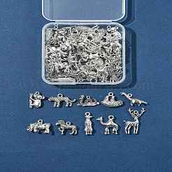 50Pcs Tibetan Style Alloy Animals Pendants&nbsp;FIND-FS0004-34