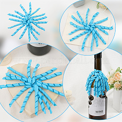 8Pcs Cloth Curly Bowknot&nbsp;AJEW-SP0001-49A
