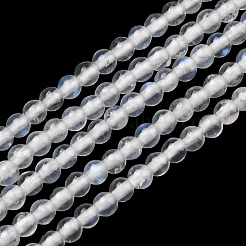 天然レインボー ムーンストーン ビーズ 連売り  ラウンド  2mm  穴：0.5mm  約188個/連  15.43インチ（39.2cm）&nbsp;G-G0005-B03-A