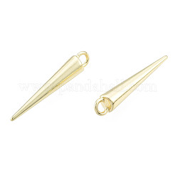 合金ペンダント  カドミウムフリー＆ニッケルフリー＆鉛フリー  コーン  ライトゴールド  25x4mm  穴：2mm&nbsp;LS-PALLOY-N163-012LG-NR