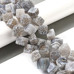 天然石風化瑪瑙ビーズ連売り  菱形  ゲインボロ  11x11x9.5~11mm  穴：2mm  約26個/連  13.78''（35センチメートル）&nbsp;G-Q169-C04-01A
