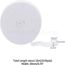 DIYの服は弾性キットを調整します  樹脂ボタン付き  ボタンホール付きフラットエラスティックコード/バンド&nbsp;DIY-NB0003-27