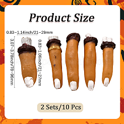 10Pcs Plastic Nail Care Decoration&nbsp;FEPA-GF0001-05A