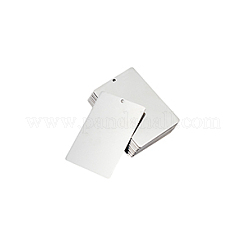 長方形304ステンレス鋼板  ステンレス鋼色  85.5x53.5x1mm  穴：3mm&nbsp;STAS-WH0044-61B