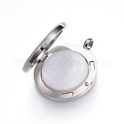 316 Surgical Stainless Steel Diffuser Locket Pendants&nbsp;STAS-P102-095F