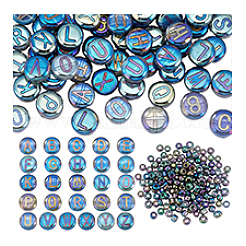 104Pcs 26 Styles Electroplated Glass Beads&nbsp;GLAA-PH0003-97B