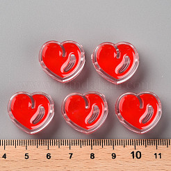 Transparent Enamel Acrylic Beads&nbsp;TACR-S155-004F