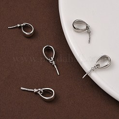 Brass Cup Pearl Peg Bails Pin Pendants&nbsp;X-KK-M156-02P-NR