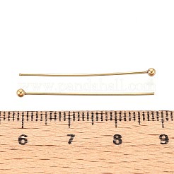 304ステンレススチールヘッドピン  イオンプレーティング（ip）  18KGP本金メッキ  30mm  ヘッド：2mm  100個/セット&nbsp;STAS-T065-30mm-20G