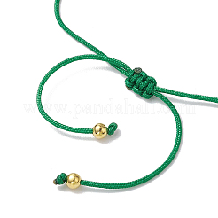 Natural Malachite Braided Bead Bracelets&nbsp;BJEW-JB11155-04