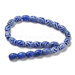 Blue Tibetan Style dZi Beads Strands&nbsp;TDZI-NH0001-C06-01