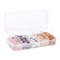 150G 5 Style Natural Mixed Gemstone Chip Beads&nbsp;G-FS0001-09