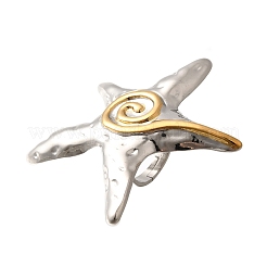 Starfish 304 Stainless Steel Finger Rings&nbsp;RJEW-G339-04P