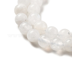 Round Grade A Natural Rainbow Moonstone Bead Strands&nbsp;G-M304-06-5mm