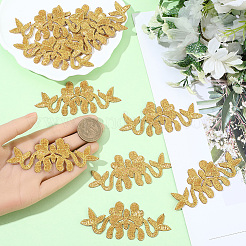 10Pcs Flower Polyester Iron on/Sew on Patches&nbsp;DIY-GF0011-76B