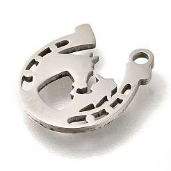 201 Stainless Steel Pendants&nbsp;STAS-R136-20P