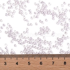 TOHOラウンドシードビーズ  日本製シードビーズ  （淡い紫色の裏地付きクリスタル1066)個  11/0  2.2mm  穴：0.8mm  約1110PCS /ボトル  10 G /ボトル&nbsp;SEED-JPTR11-1066