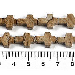 Natural Picture Jasper Beads Strands&nbsp;G-I369-A05-01