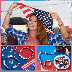 Independence Day Theme Acrylic Beads Kits&nbsp;TACR-PH0001-89