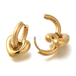 Ion Plating(IP) 304 Stainless Stell Hoop Earring&nbsp;EJEW-H008-07G