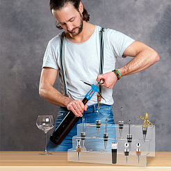 18-Hole 3-Tier Acrylic Display Stands&nbsp;ODIS-WH0329-62