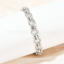 304 Stainless Steel Link Chain Bracelets&nbsp;BJEW-H207-01B-P