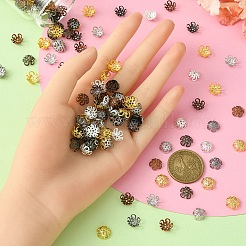 300 個 6 色のアイロンビーズキャップ  ミックスカラー  10x4mm  50個/カラー&nbsp;IFIN-YW0003-07