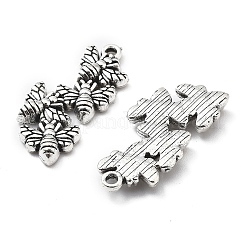 合金のチベット風チャーム  ミツバチのチャーム  アンティークシルバー  27x12x3mm  穴：1.6mm&nbsp;ENAM-S022-03AS