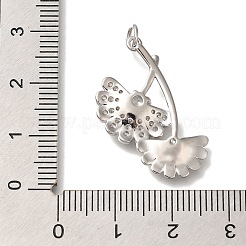 Rack Plating Brass Micro Pave Cubic Zirconia Pendants&nbsp;KK-I720-23P