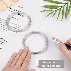 DIYワイヤーラップジュエリーキット  アルミワイヤーと鉄のサイドカッティングプライヤー付き  銀  20ゲージ  0.8mm  10 m /ロール  2のロール/セット&nbsp;DIY-BC0011-81A-02