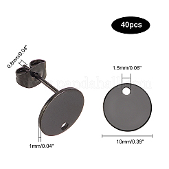 304 Stainless Steel Stud Earring Findings&nbsp;STAS-UN0016-05B-B