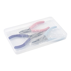 3Pcs 3 Styles 45# Steel Jewelry Pliers&nbsp;PT-FS0001-01