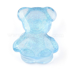 Transparent Resin Bear Cabochons&nbsp;RESI-N039-02