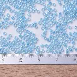 MIYUKIデリカビーズ  シリンダー  日本製シードビーズ  11/0  （db0057)アクアライニングクリスタルab  1.3x1.6mm  穴：0.8mm  約20000個/袋  100 G /袋&nbsp;SEED-J020-DB0057