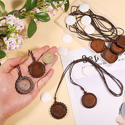 DIY Wood Pendant Decorations Making Kits&nbsp;HJEW-CA00076