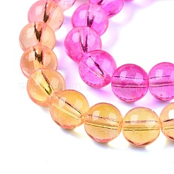 Baking Paint Transparent Glass Beads&nbsp;X-DGLA-M001-8mm-05