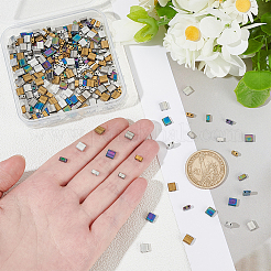 320Pcs 8 Styles Electroplate Glass Seed Beads&nbsp;SEED-WR0001-07