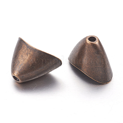 Tibetan Style Alloy Triangle Apetalous Bead Cones&nbsp;LS-TIBE-5212-R-FF
