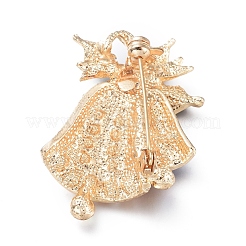 Golden Plated Alloy Brooches&nbsp;JEWB-L011-023G