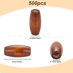 500Pcs Natural Wood Beads&nbsp;WOOD-GF0001-95