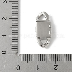 316サージカルステンレススチール留め具  オーバル  ステンレス鋼色  20.5x8.5x4mm  穴：3x3.5mm&nbsp;STAS-H234-03P-03