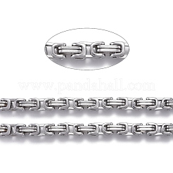 Tarnish Resistant 304 Stainless Steel Byzantine Chains&nbsp;CHS-K010-03A-P