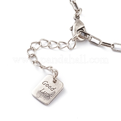 Brass Paperclip Chain Bracelets&nbsp;BJEW-H537-06AS