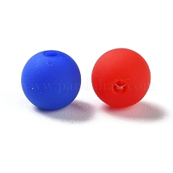 Rubberized Style Imitated Silicone Acrylic Beads&nbsp;X1-MACR-D029-01D