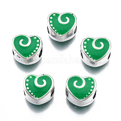Alloy Enamel European Beads&nbsp;MPDL-T005-002-RS