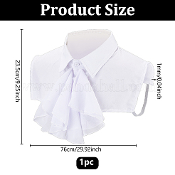 ポリエステル製のシャツ用つけ襟  服飾材料  ホワイト  235x760x1mm&nbsp;AJEW-WH0609-822
