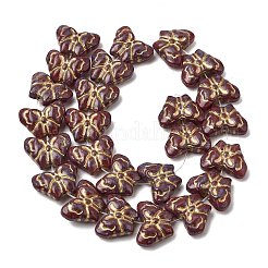 Painted Glass Beads Strands&nbsp;GLAA-Z021-03